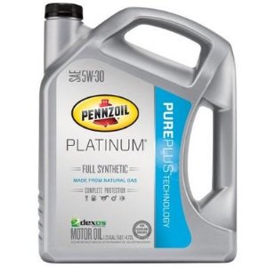 Pennzoil Platinum 5W-30 汽车机油，5夸脱装