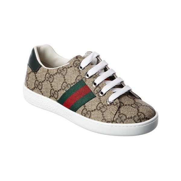 GG Supreme Canvas & Leather Sneakers