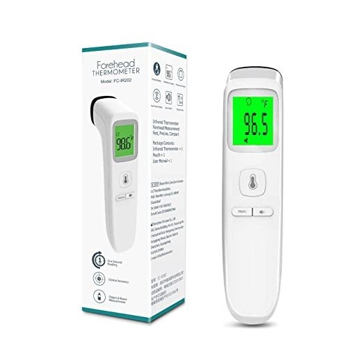 XDX Thermometer for Adults Forehead, No Touch Thermometer with Fever Alarm and Memory Ideal for Babies, Kids, Adults, Indoor Outdoor Medical Use