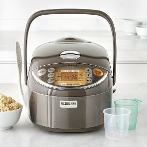 Zojirushi Induction Heating Pressure Rice Cooker & Warmer 1.8 Liter, Stainless Brown NP-NVC18