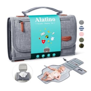 Alatino Portable Diaper Changing Pad for Baby