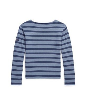 Toddler and Little Girls Striped Jersey Top