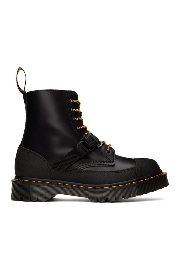 Black 'Made In England' 1460 Tech Boots