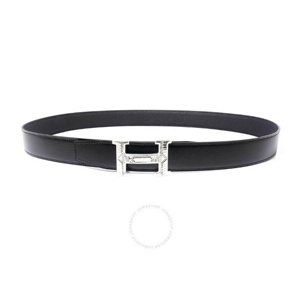 Reversible Leather Strap 32mm with Touareg Belt Buckle