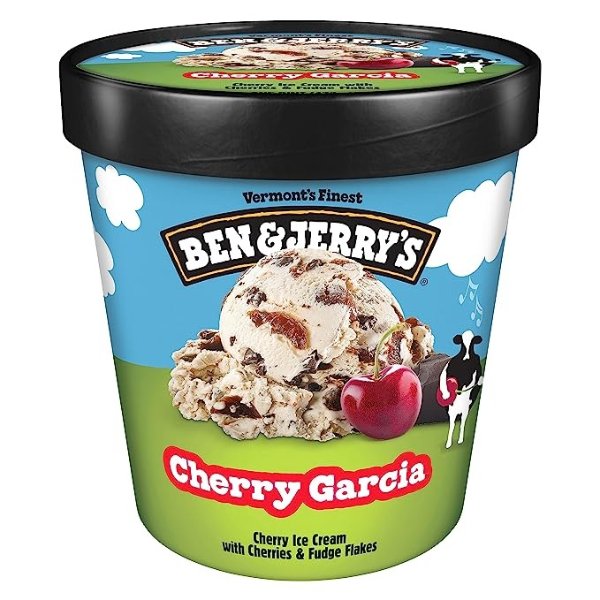 Cherry Garcia Ice Cream Pint Non-GMO 16 oz
