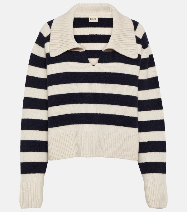 Franklin striped cashmere-blend sweater