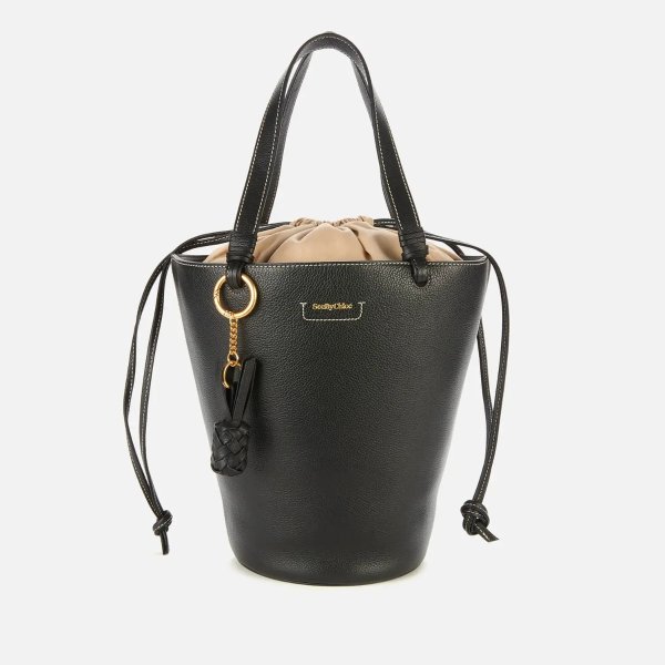 Women's Large Cecilya Bucket Bag - Black