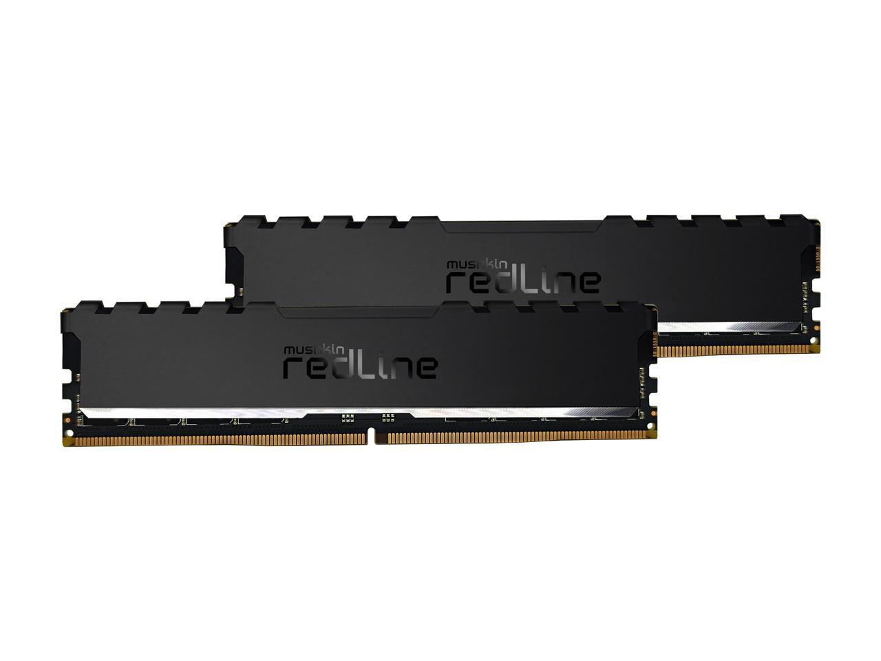 Mushkin Enhanced Redline Stiletto 16GB (2 x 8GB) DDR4 3600 CL14 台式机内存，送1TB SATA SSD