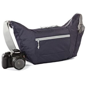 Lowepro Photo Sport 12L Shoulder Bag, Purple/Gray