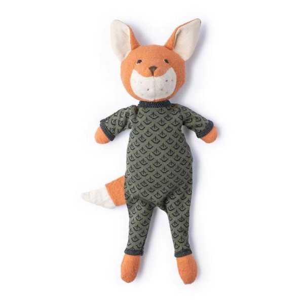 Organic Animal Doll - Reginald Fox in Leaf Cover Romper