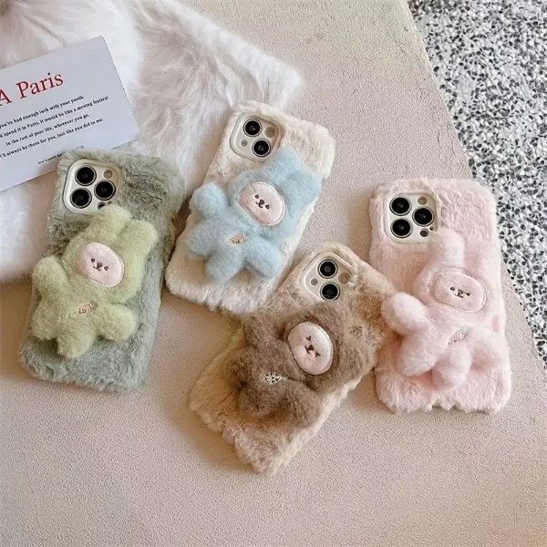 Simple Fall Winter Plush Fluffy Phone Case For Iphone14 14plus 14pro 14promax Iphone13 13mini 13pro 13promax Iphone12 12mini 12pro 12promax Iphone11 11pro 11pro Max | Check Out Today's Deals Now | Temu