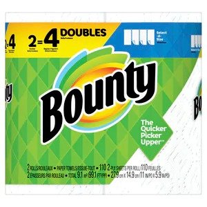 Select-A-Size Double Roll White Paper Towels, 2/Pack