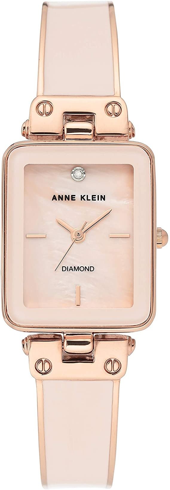 Women's Genuine Diamond Dial Bangle Watch, AK/3636