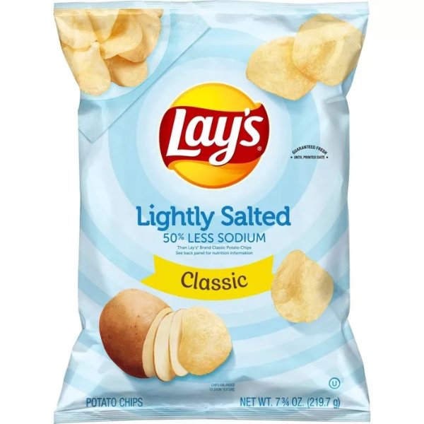 Lightly Salted Classic Potato Chips - 7.75oz