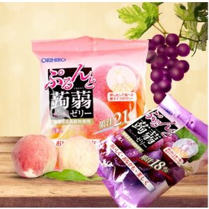Orihiro Puru‘s and konnyaku Jelly Grape/Peach 20 g × 6