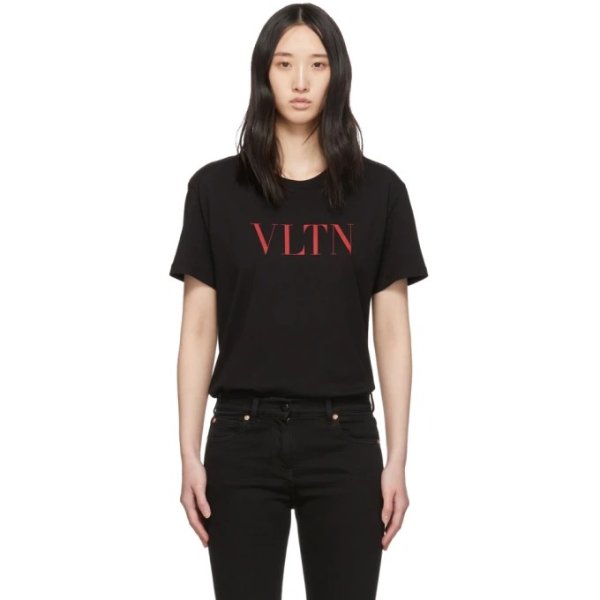 - Black 'VLTN' T-Shirt