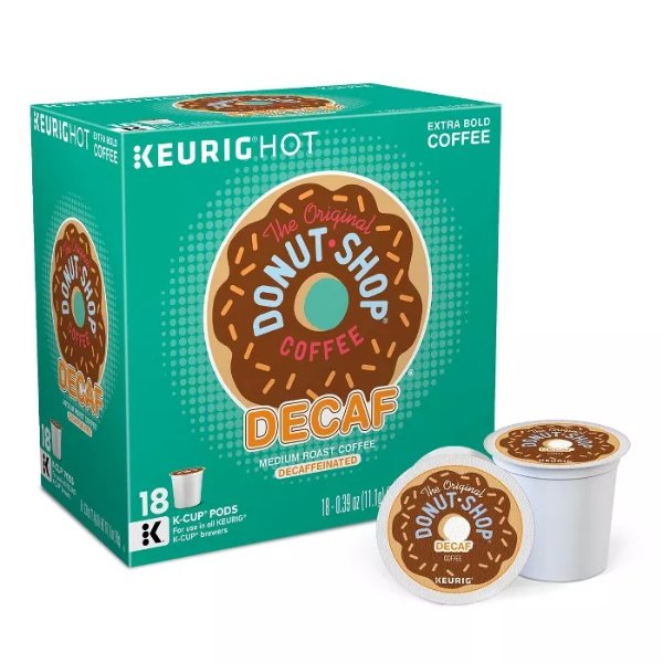Decaf原味中焙K cup咖啡胶囊 18颗