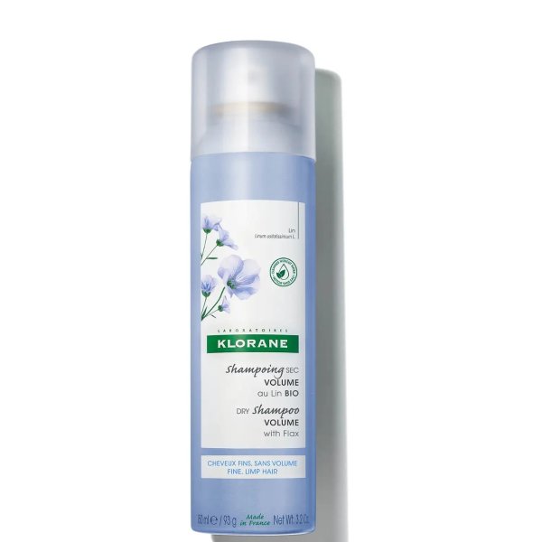 Volumising Dry Shampoo with Organic Flax Fibre for Fine, Limp Hair 150ml