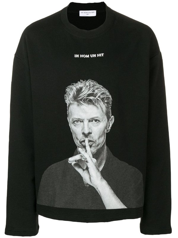 David Bowie print sweatshirt