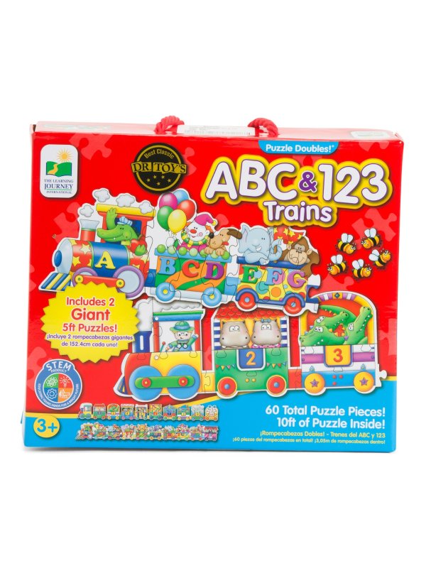 Giant Abc & 123 Train Floor Puzzles | Toys & Books | Marshalls