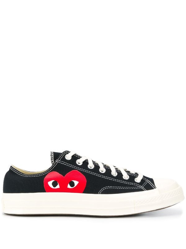 x Converse logo-print low top trainers