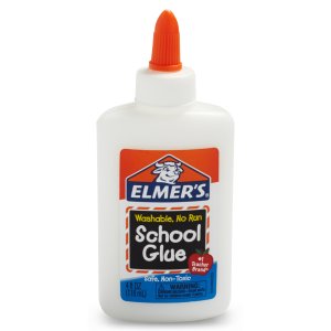 Elmer's Washable Liquid School Glue, White, Dries Clear, 4 fl oz