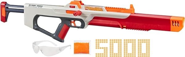 Pro Gelfire Ghost Bolt Action Blaster, Removable Boost Barrel, 5000 Gel Rounds, 100 Round Integrated Hopper, Eyewear, Ages 14 & Up