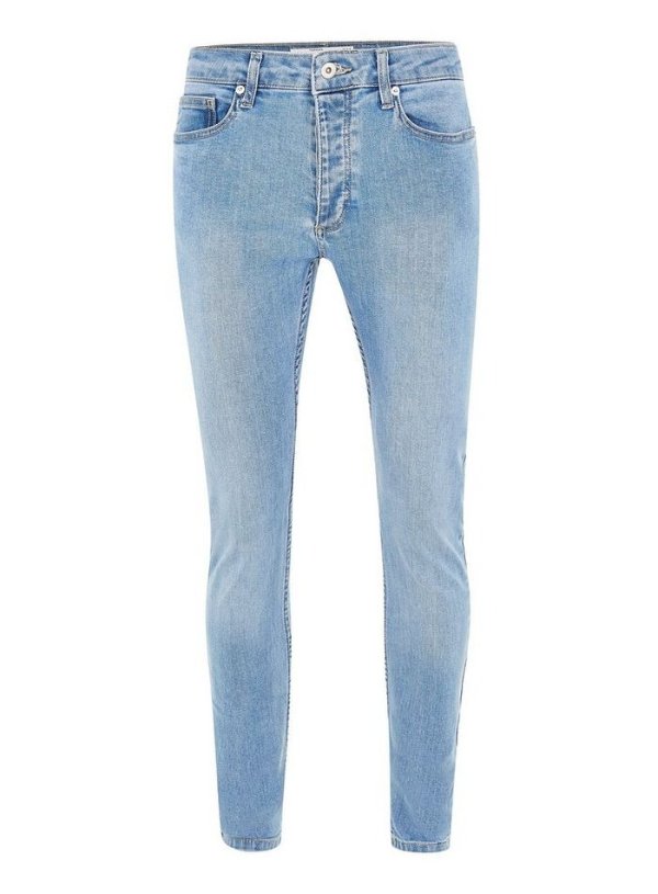 Powder Blue Stretch Skinny Jeans
