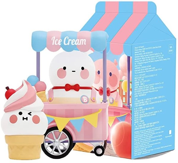 POP MART BOBOCOCO Store Art Toy Popular Collectible Cute Kawaii Toys Figures Blind Box Gift for Christmas Birthday Party Holiday(3PC)