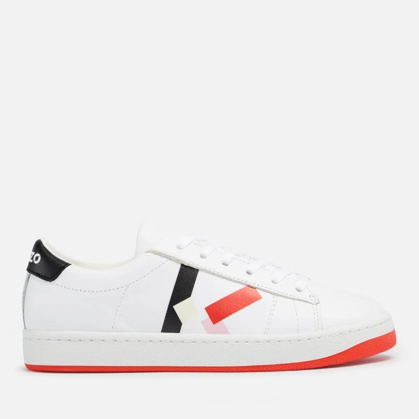 Girls' Sneakers - White / Red