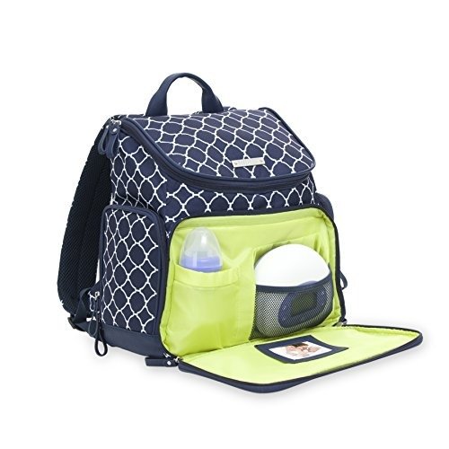 Madison Electric Breast Pump Backpack - Cute Portable Carrying Bag Great for Travel or Storage - Accessory and Cooler Pockets - Fits Most Major Brands Including Medela and Spectra