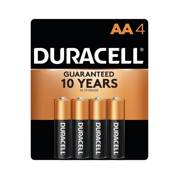 Coppertop AA Alkaline Batteries, 4/Pack (MN1500B4Z)