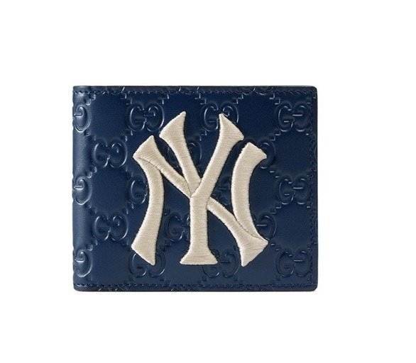 Men's NY Yankees Patch Wallet in Blue