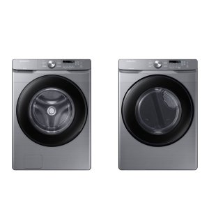 Samsung 三星4.5 cu. ft. 洗衣机，7.5 cu. ft. 烘干机促销