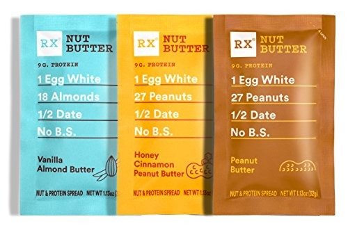 RXBAR, RX Nut Butter, Variety Pack, Low Carb, Keto Snack, No Added Sugar, Gluten Free,10 Squeezable Packs, 1.13 Ounce (Pack of 10)