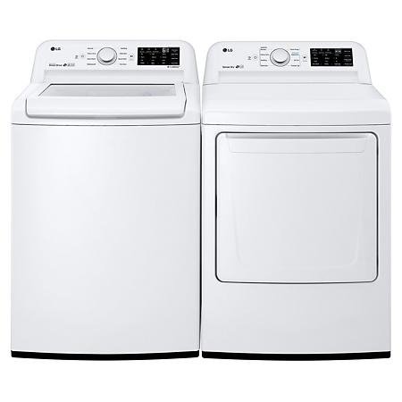 - WT7100CW, DLE7100W / D7101W - Ultra Capacity Top Load Washer and Dryer (Gas / Electric) Suite - White - (Select Fuel Type) - Sam's Club