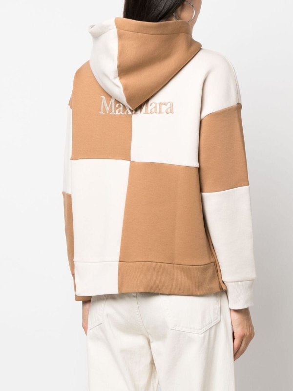 Cotton colorblock hoodie