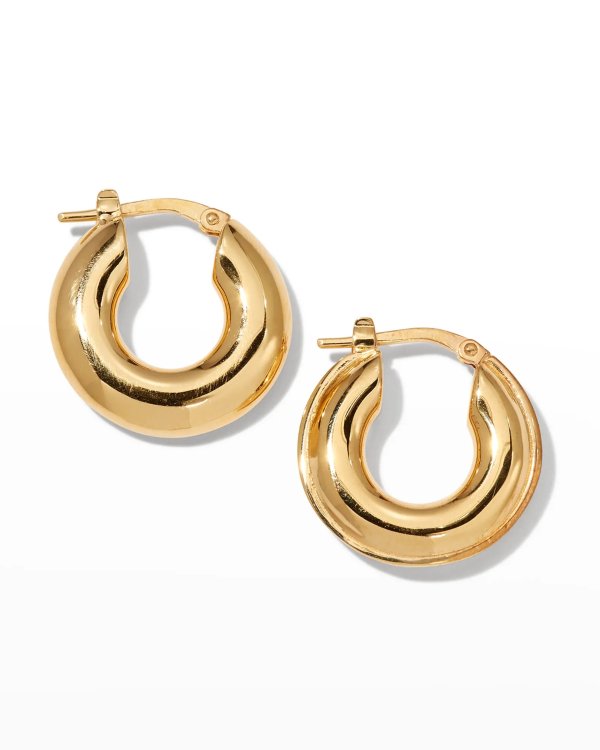 Huggie Hoop Earrings, Gold