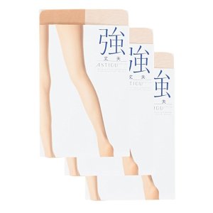 日本厚木ATSUGI 美腿肤色透明修饰丝袜 3双入