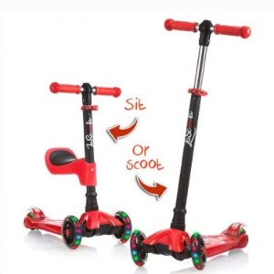 Lascoota 2-in-1 Kick Scooter with Removable Seat for Kids & Toddlers @ Amazon