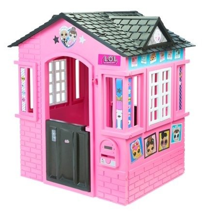 Indoor and Outdoor Cottage Playhouse with Glitter