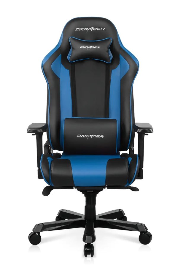 King Series Modular Gaming Chair Extra Wide Seat Large Backrest D4000 Black & Blue