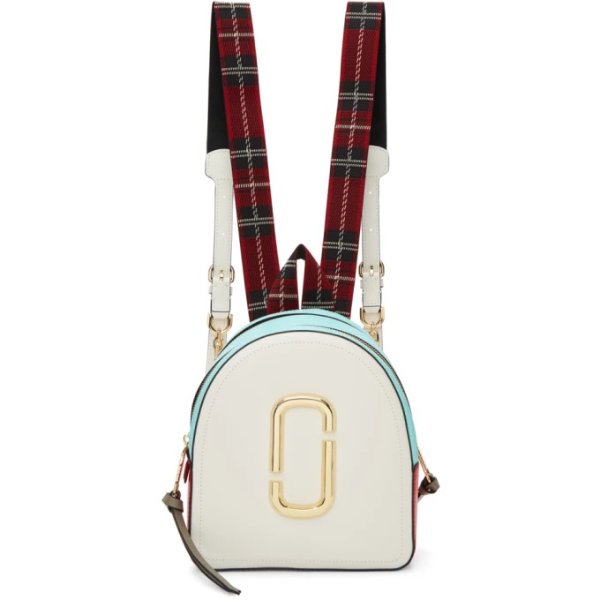 Marc Jacobs - White & Blue 'The Pack Shot' Backpack
