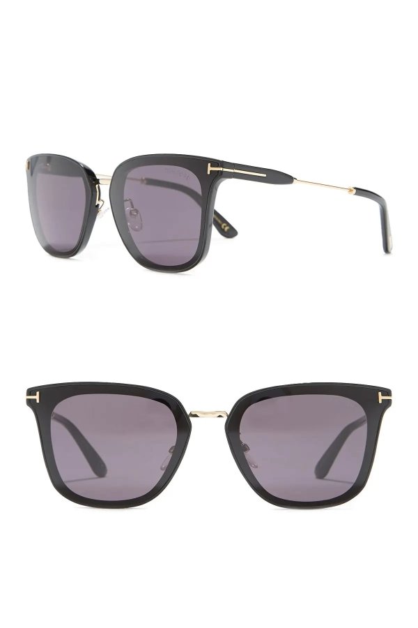 66mm Oversize Square Sunglasses