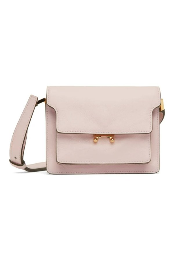 Pink Mini Trunk Shoulder Bag