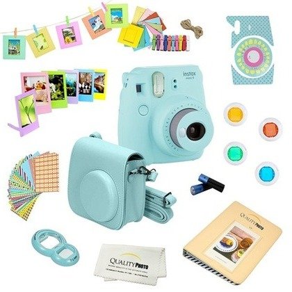 Instax Mini 9 Instant Film Camera with Deluxe Accessories Bundle