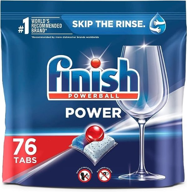 Power - 76ct - Dishwasher Detergent - Powerball - Dishwashing Tablets - Dish Tabs