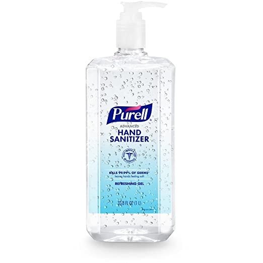 Advanced Hand Sanitizer Refreshing Gel, Clean Scent, 1 Liter Pump Bottle (Pack of 1) – 9632-04-CMR