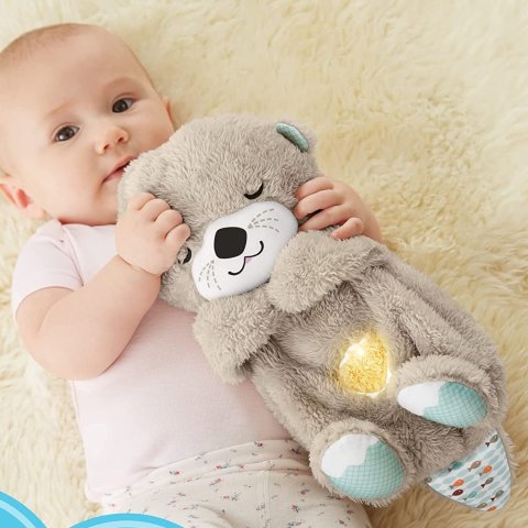 Fisher-Price Sound Machine Soothe  N Snuggle Otter Portable Plush Baby Toy