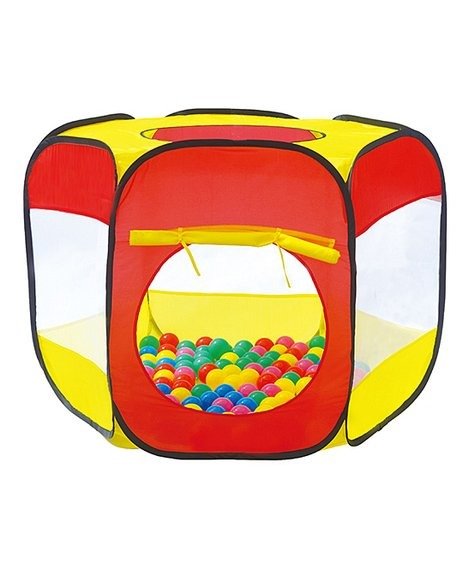Red & Yellow Pop-Up Ball Pit Tent